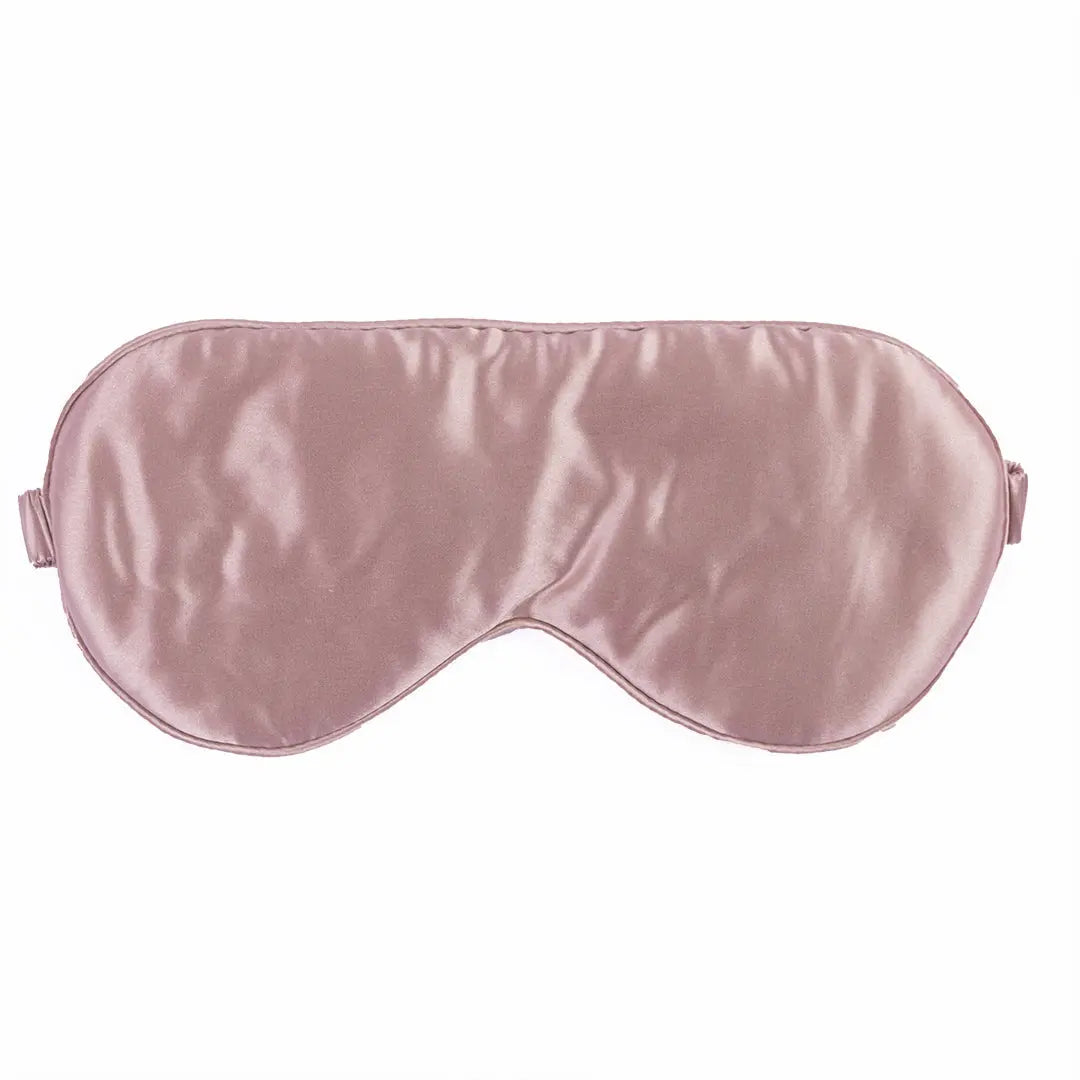 Antifaz para dormir para mujer – Máscara de dormir de satén rosa rubor  floral con correa ajustable – Máscara de sueño floral