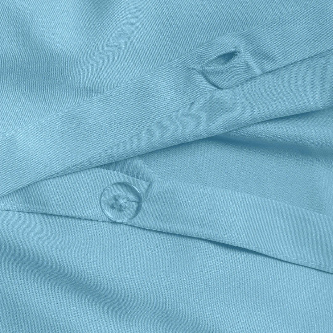 Pack Luxury Premium Sky Blue: Plumón + Set de Funda de Plumón de Bambú - RimboccareLuxury Comfort Perú