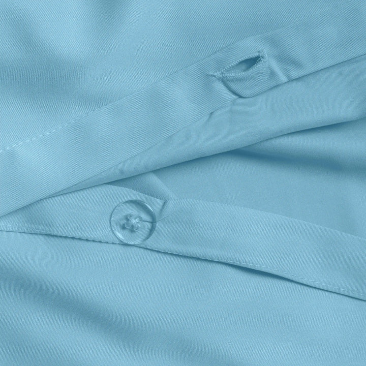 Pack Luxury Premium Sky Blue: Plumón + Set de Funda de Plumón de Bambú - RimboccareLuxury Comfort Perú