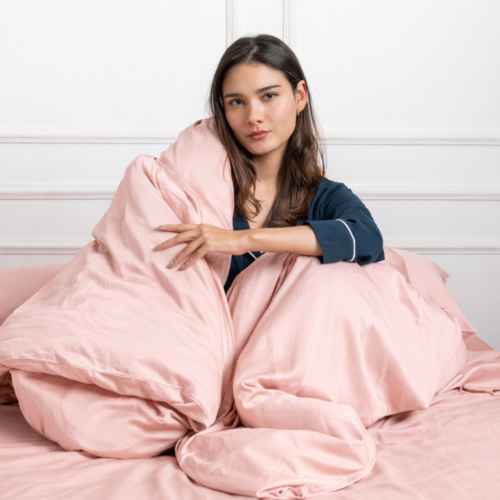 Pack Premium de Bambú + Set de Sábanas - Light Pink