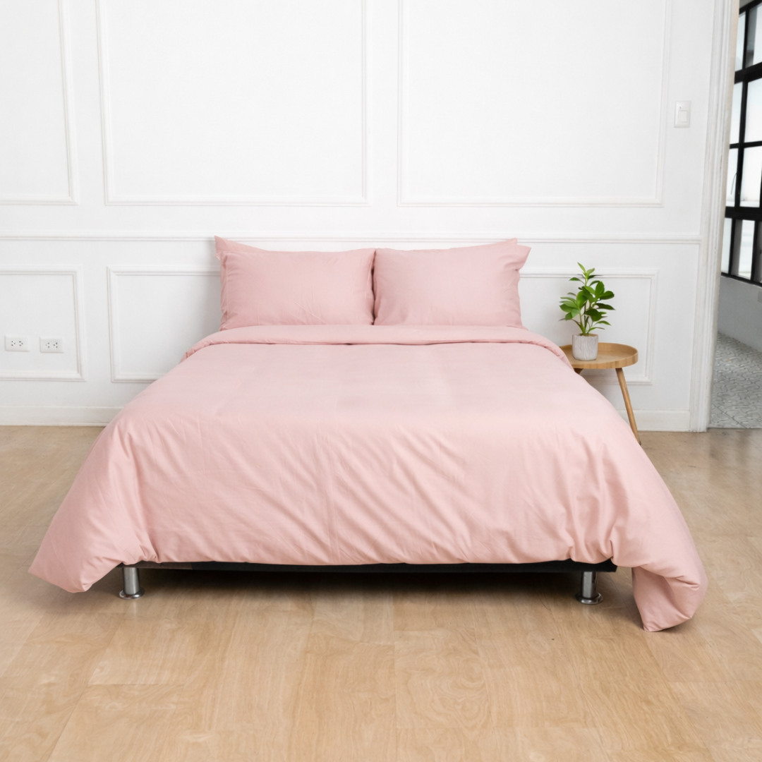 Pack Luxury Premium Light Pink: Plumón + Set de Funda de Plumón de Bambú