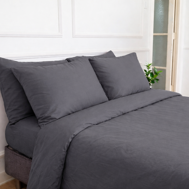 Pack Premium de Bambú + Set de Sábanas - Charcoal