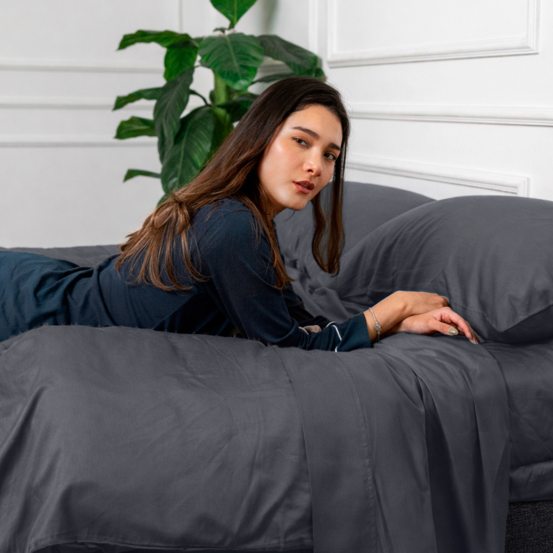 Pack Premium de Bambú + Set de Sábanas - Charcoal