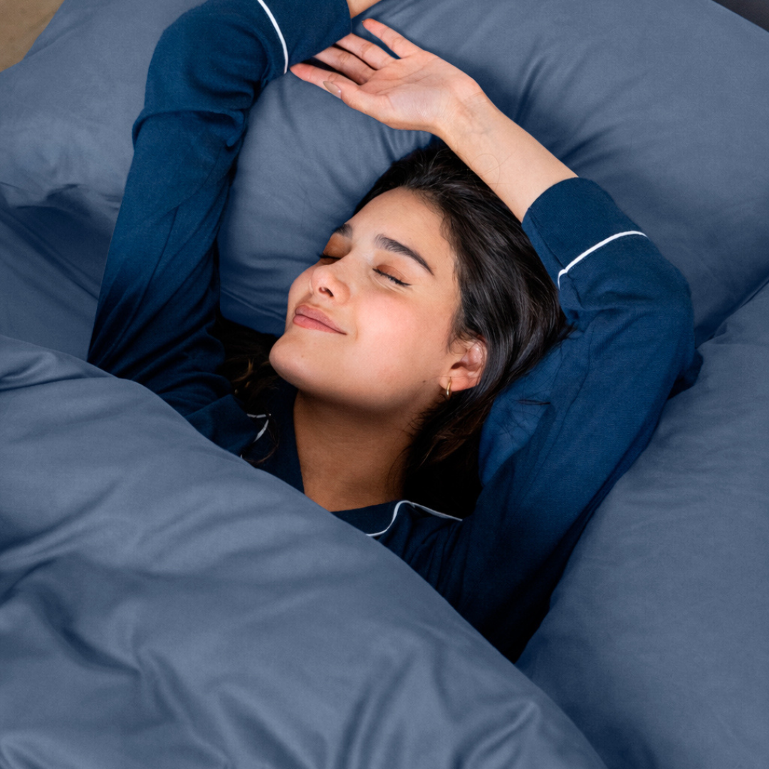 Pack Premium de Bambú + Set de Sábanas - Slate Blue