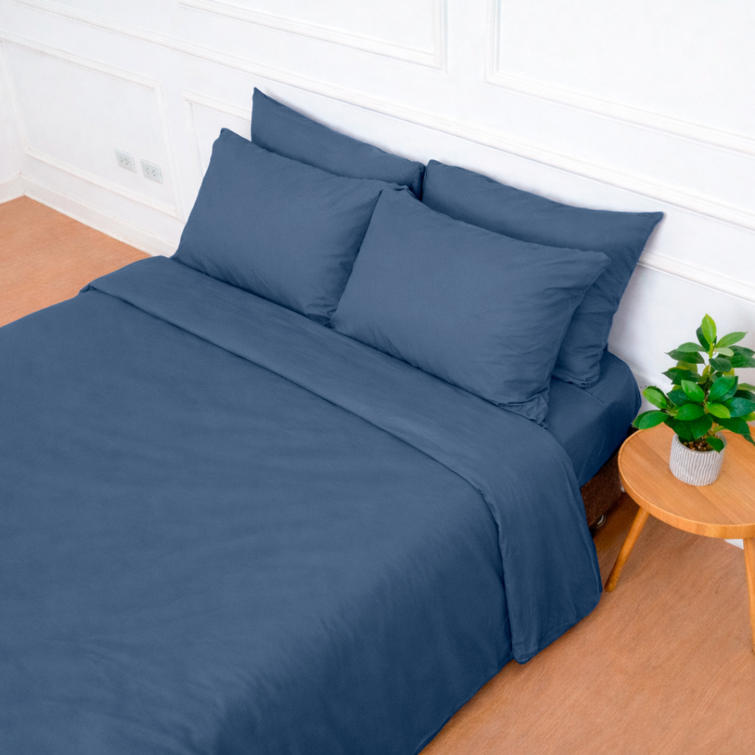 Pack Premium de Bambú + Set de Sábanas - Slate Blue