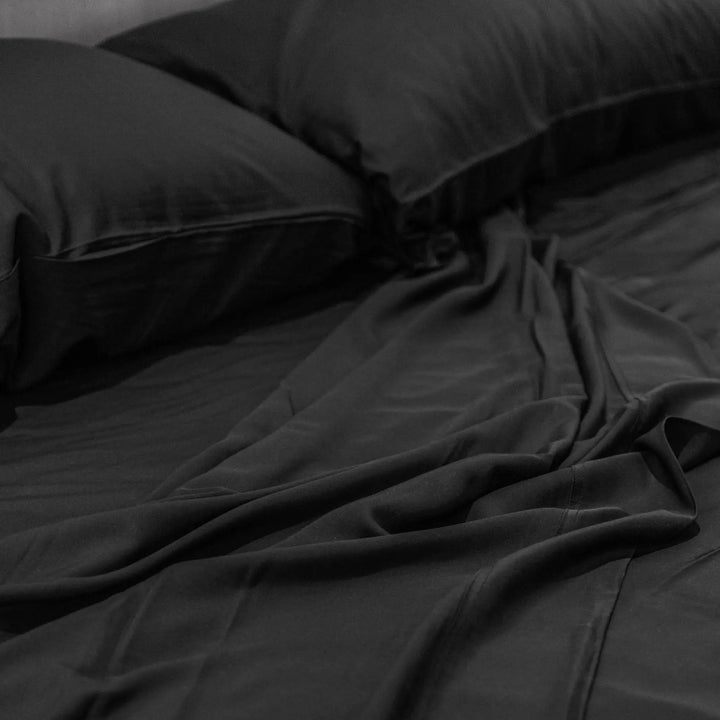Copia de Set Sábanas de Bambú Premium Negro Luxury Comfort Perú