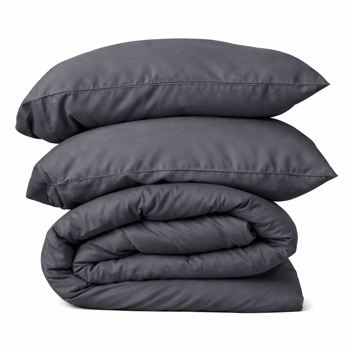 Pack Luxury Premium Charcoal: Plumón + Set de Funda de Plumón de Bambú