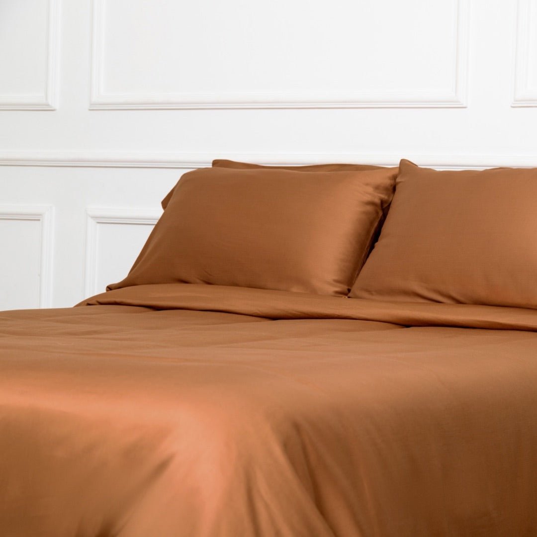 Pack Premium de Bambú + Set de Sábanas - Caramel Brown - RimboccareLuxury Comfort Perú