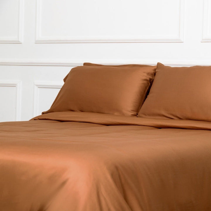 Pack Premium de Bambú + Set de Sábanas - Caramel Brown - RimboccareLuxury Comfort Perú