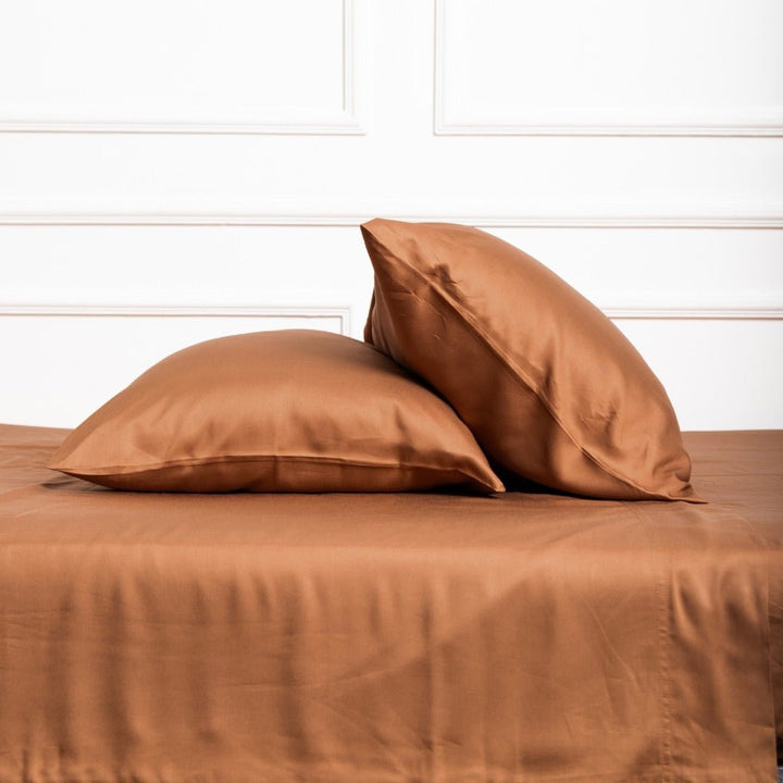 Pack Premium de Bambú + Set de Sábanas - Caramel Brown - RimboccareLuxury Comfort Perú