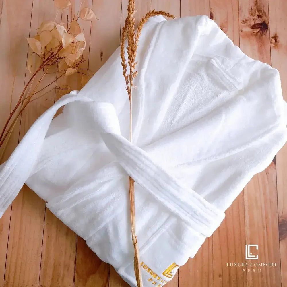 Set Luxury Spa: Bata + Toalla de cuerpo + Toalla de mano - RimboccareLuxury Comfort Perú