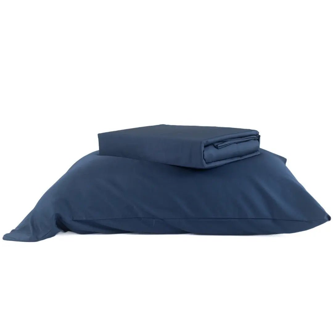Set Sábanas de Bambú Premium Azul Marino - RimboccareLuxury Comfort PerúRopa de cama