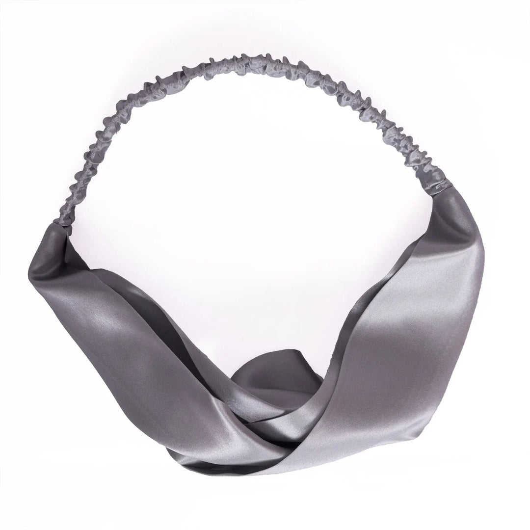 Vincha de Seda Gris Plata - Cuidado del cabello & Skincare - RimboccareLuxury Comfort Perú