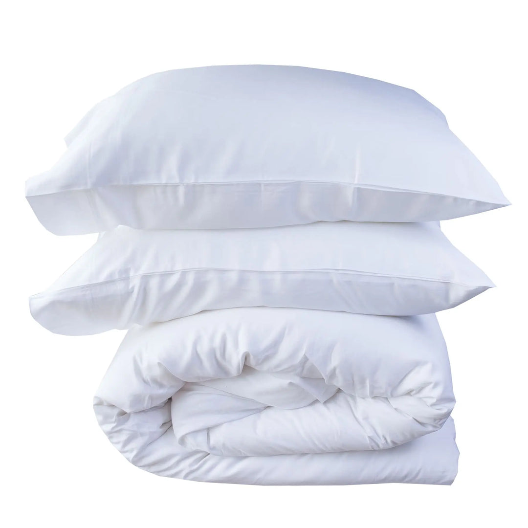 Pack Luxury Premium Blanco: Plumón + Set de Funda de Plumón de Bambú Luxury Comfort Perú