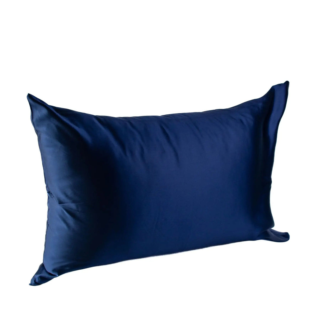 Funda de Almohada de Seda Azul Marino - RimboccareLuxury Comfort PerúRopa de cama