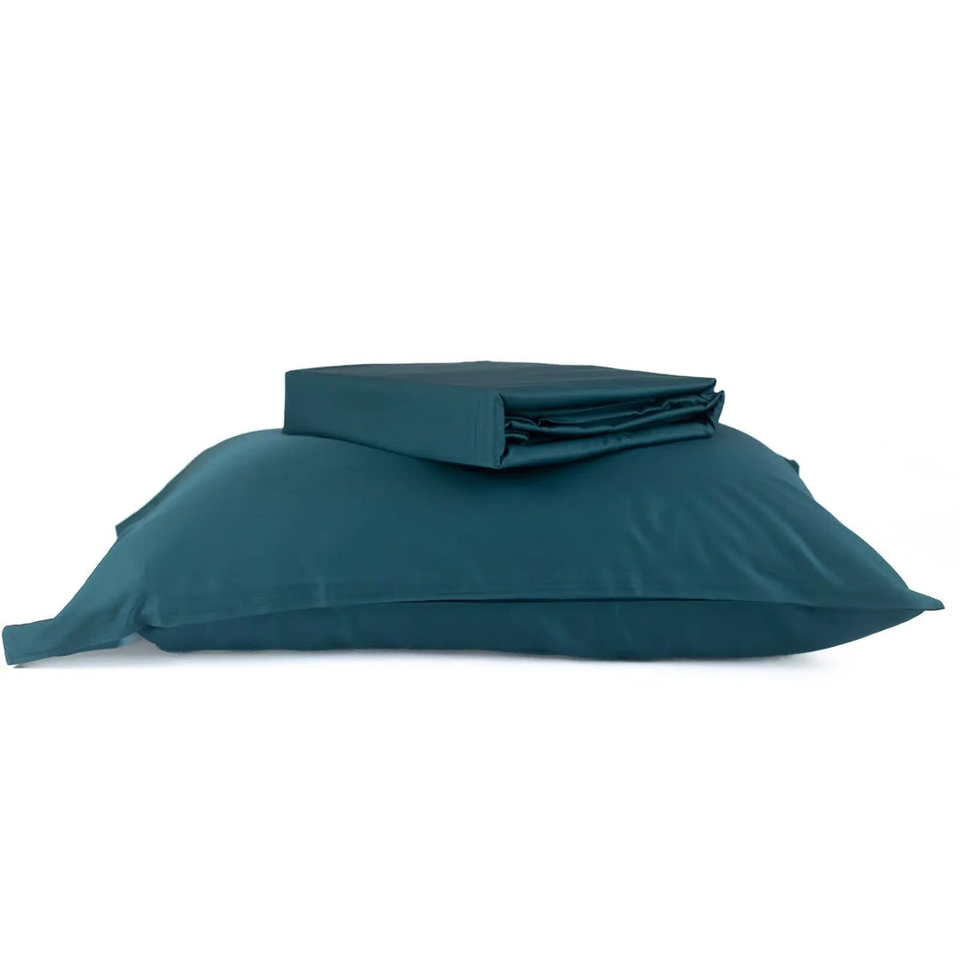Set Sábanas de Bambú Premium Peacock Blue - RimboccareLuxury Comfort PerúRopa de cama